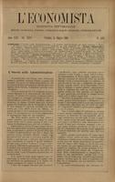 L'economista: gazzetta settimanale di scienza economica, finanza, commercio, banchi, ferrovie e degli interessi privati - A.31 (1904) n.1567, 15 maggio