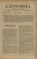 L'economista: gazzetta settimanale di scienza economica, finanza, commercio, banchi, ferrovie e degli interessi privati - A.30 (1903) n.1507, 22 marzo