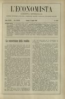L'economista: gazzetta settimanale di scienza economica, finanza, commercio, banchi, ferrovie e degli interessi privati - A.33 (1906) n.1679, 8 luglio
