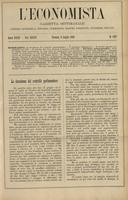 L'economista: gazzetta settimanale di scienza economica, finanza, commercio, banchi, ferrovie e degli interessi privati - A.32 (1905) n.1627, 9 luglio