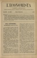 L'economista: gazzetta settimanale di scienza economica, finanza, commercio, banchi, ferrovie e degli interessi privati - A.32 (1905) n.1643, 29 ottobre