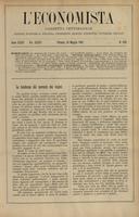 L'economista: gazzetta settimanale di scienza economica, finanza, commercio, banchi, ferrovie e degli interessi privati - A.32 (1905) n.1621, 28 maggio