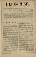 L'economista: gazzetta settimanale di scienza economica, finanza, commercio, banchi, ferrovie e degli interessi privati - A.32 (1905) n.1636, 10 settembre