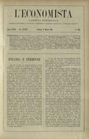 L'economista: gazzetta settimanale di scienza economica, finanza, commercio, banchi, ferrovie e degli interessi privati - A.33 (1906) n.1663, 18 marzo