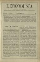 L'economista: gazzetta settimanale di scienza economica, finanza, commercio, banchi, ferrovie e degli interessi privati - A.33 (1906) n.1663, 18 marzo