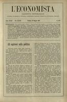 L'economista: gazzetta settimanale di scienza economica, finanza, commercio, banchi, ferrovie e degli interessi privati - A.33 (1906) n.1672, 20 maggio