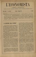 L'economista: gazzetta settimanale di scienza economica, finanza, commercio, banchi, ferrovie e degli interessi privati - A.32 (1905) n.1618, 7 maggio