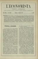 L'economista: gazzetta settimanale di scienza economica, finanza, commercio, banchi, ferrovie e degli interessi privati - A.35 (1908) n.1759, 19 gennaio