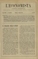L'economista: gazzetta settimanale di scienza economica, finanza, commercio, banchi, ferrovie e degli interessi privati - A.34 (1907) n.1736, 11 agosto
