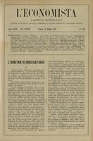 L'economista: gazzetta settimanale di scienza economica, finanza, commercio, banchi, ferrovie e degli interessi privati - A.34 (1907) n.1723, 12 maggio