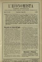 L'economista: gazzetta settimanale di scienza economica, finanza, commercio, banchi, ferrovie e degli interessi privati - A.40 (1913) n.2052, 31 agosto