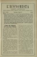 L'economista: gazzetta settimanale di scienza economica, finanza, commercio, banchi, ferrovie e degli interessi privati - A.40 (1913) n.2047, 27 luglio