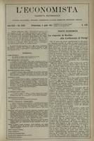 L'economista: gazzetta settimanale di scienza economica, finanza, commercio, banchi, ferrovie e degli interessi privati - A.43 (1916) n.2188, 9 aprile