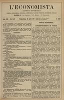 L'economista: gazzetta settimanale di scienza economica, finanza, commercio, banchi, ferrovie e degli interessi privati - A.42 (1915) n.2138, 25 aprile