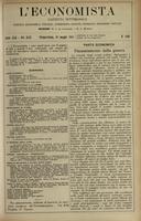L'economista: gazzetta settimanale di scienza economica, finanza, commercio, banchi, ferrovie e degli interessi privati - A.42 (1915) n.2143, 30 maggio