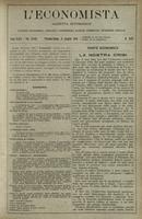 L'economista: gazzetta settimanale di scienza economica, finanza, commercio, banchi, ferrovie e degli interessi privati - A.43 (1916) n.2197, 11 giugno