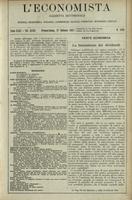 L'economista: gazzetta settimanale di scienza economica, finanza, commercio, banchi, ferrovie e degli interessi privati - A.43 (1916) n.2182, 27 febbraio