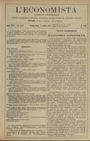 L'economista: gazzetta settimanale di scienza economica, finanza, commercio, banchi, ferrovie e degli interessi privati - A.42 (1915) n.2153, 8 agosto
