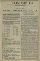 L'economista: gazzetta settimanale di scienza economica, finanza, commercio, banchi, ferrovie e degli interessi privati - A.45 (1918) n.2291, 31 marzo