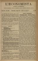 L'economista: gazzetta settimanale di scienza economica, finanza, commercio, banchi, ferrovie e degli interessi privati - A.44 (1917) n.2243, 29 aprile