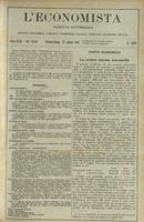 L'economista: gazzetta settimanale di scienza economica, finanza, commercio, banchi, ferrovie e degli interessi privati - A.43 (1916) n.2208, 27 agosto