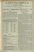 L'economista: gazzetta settimanale di scienza economica, finanza, commercio, banchi, ferrovie e degli interessi privati - A.45 (1918) n.2308, 28 luglio