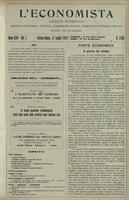 L'economista: gazzetta settimanale di scienza economica, finanza, commercio, banchi, ferrovie e degli interessi privati - A.46 (1919) n.2360, 27 luglio