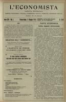 L'economista: gazzetta settimanale di scienza economica, finanza, commercio, banchi, ferrovie e degli interessi privati - A.46 (1919) n.2349, 11 maggio