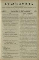 L'economista: gazzetta settimanale di scienza economica, finanza, commercio, banchi, ferrovie e degli interessi privati - A.46 (1919) n.2348, 4 maggio