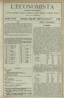 L'economista: gazzetta settimanale di scienza economica, finanza, commercio, banchi, ferrovie e degli interessi privati - A.45 (1918) n.2310, 11 agosto