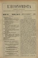 L'economista: gazzetta settimanale di scienza economica, finanza, commercio, banchi, ferrovie e degli interessi privati - A.47 (1920) n.2413, 1 agosto