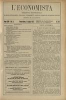 L'economista: gazzetta settimanale di scienza economica, finanza, commercio, banchi, ferrovie e degli interessi privati - A.47 (1920) n.2411, 18 luglio