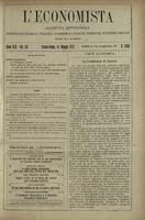 L'economista: gazzetta settimanale di scienza economica, finanza, commercio, banchi, ferrovie e degli interessi privati - A.49 (1922) n.2506, 14 maggio