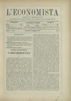 L'economista: gazzetta settimanale di scienza economica, finanza, commercio, banchi, ferrovie e degli interessi privati - A.01 (1874) n.04, 28 maggio