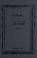 Annali della Fondazione Luigi Einaudi Volume 9 Anno 1975