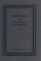 Annali della Fondazione Luigi Einaudi Volume 10 Anno 1976