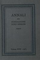 Annali della Fondazione Luigi Einaudi Volume 17 Anno 1983