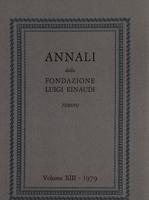 Annali della Fondazione Luigi Einaudi Volume 13 Anno 1979