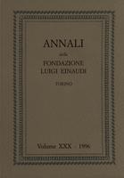 Annali della Fondazione Luigi Einaudi Volume 30 Anno 1996