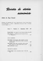 Rivista di storia economica. A.02 (1937) n.3, Settembre