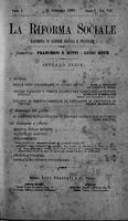 La riforma sociale. Rassegna di scienze sociali e politiche A.5 (1898) Vol. 8