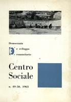 Centro sociale A.10 n.49-50. Democrazia e sviluppo comunitario