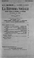 La riforma sociale. Rivista critica di economia e di finanza A.33 (1926) Vol. 37