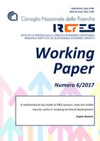 A mathematical toy model of R&amp;D process. How this model may be useful in studying territorial development