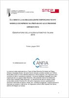 Osservatorio della filiera autoveicolare italiana, 2010. La crisi e la globalizzazione impongono nuovi modelli di imprese ma preparano alle prossime opportunità