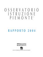 Osservatorio Istruzione Piemonte. Rapporto 2004