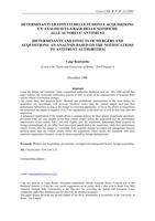 Determinanti ed effetti delle fusioni e acquisizioni: un'analisi sulla base delle notifiche alle Autorità Antitrust (Determinants and effects of mergers and acquisitions: an analysis based on the notifications to antitrust authorities)