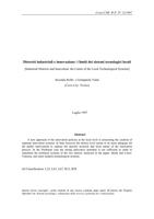 Distretti industriali e innovazione: i limiti dei sistemi tecnologici locali (Industrial Districts and Innovation: the Limits of the Local Technological Systems)