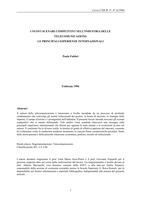 I nuovi scenari competitivi nell'industria delle telecomunicazioni: le principali esperienze internazionali