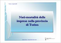 Nati-mortalità delle imprese torinesi, 2003. Nati-mortalità delle imprese nella provincia di Torino